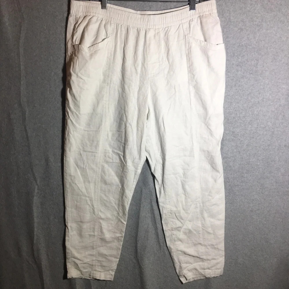 Old Navy Cream Straight Leg Pants